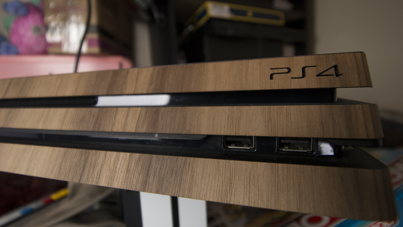 Illustration for article titled Wrapping My PlayStation 4 In Wood